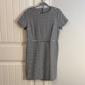 Old Navy Black and White Striped Dress cute on